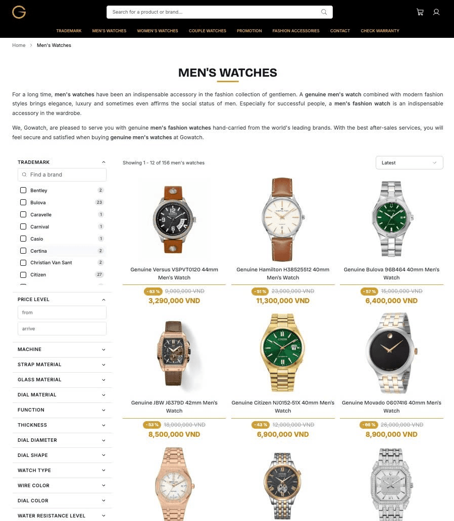 GoWatch Vietnam E-commerce Website Enhancement & Loyalty Strategy Builder